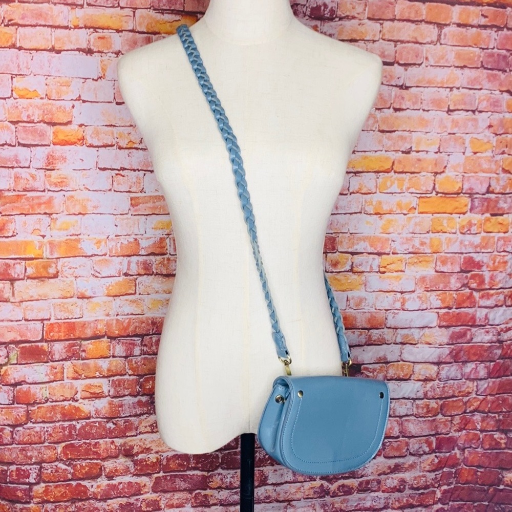 Anthropologie Blue Crossbody Bag